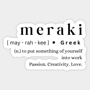 Meraki Sticker